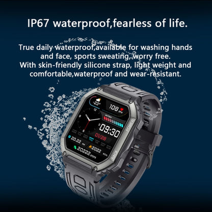 KR06 Waterproof Pedometer Sport Smart Watch, Support Heart Rate / Blood Pressure Monitoring / BT Calling(Black) - Smart Wear by buy2fix | Online Shopping UK | buy2fix