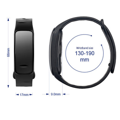 CHIGU C1Plus Fitness Tracker 0.96 inch IPS Screen Smartband Bracelet, IP67 Waterproof, Support Sports Mode / Blood Pressure / Sleep Monitor / Heart Rate Monitor / Fatigue Monitor / Sedentary Reminder (Black) - Smart Wear by buy2fix | Online Shopping UK | buy2fix