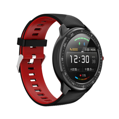 Z06 Fashion Smart Sports Watch, 1.3 inch Full Touch Screen, 5 Dials Change, IP67 Waterproof, Support Heart Rate / Blood Pressure Monitoring / Sleep Monitoring / Sedentary Reminder (Black Red) - Smart Wear by buy2fix | Online Shopping UK | buy2fix