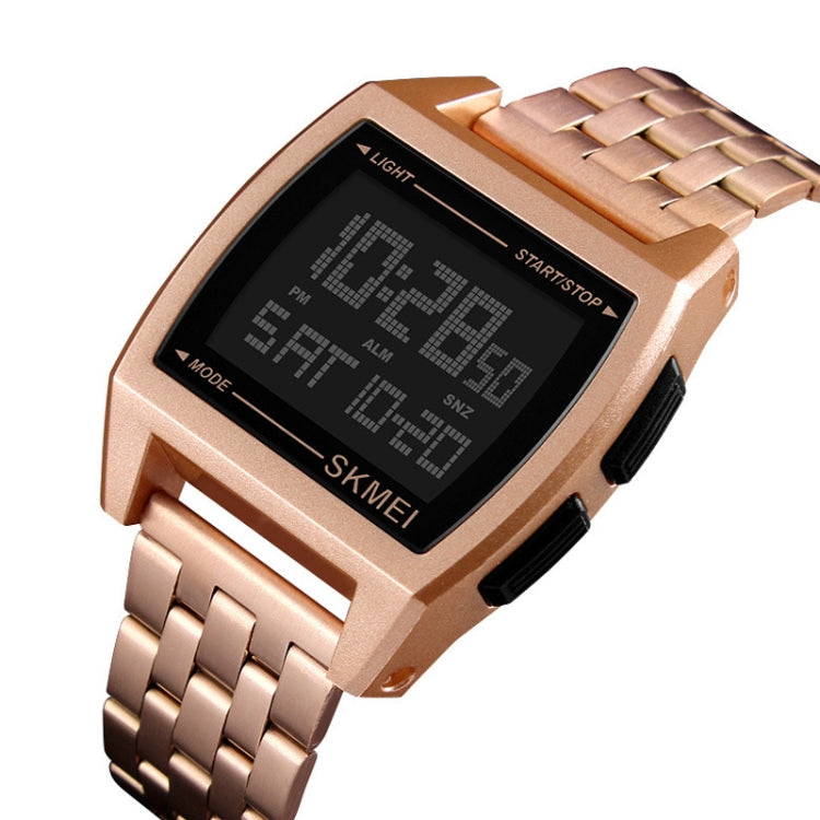 SKMEI 1368 Multifunctional Men Outdoor Sports Noctilucent Waterproof Digital Watch(Rose Gold) - Sport Watches by SKMEI | Online Shopping UK | buy2fix