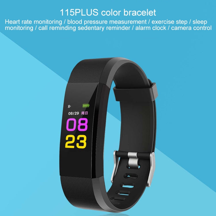 115Plus 0.96 inches OLED Color Screen Smart Bracelet,Support Call Reminder /Heart Rate Monitoring /Blood Pressure Monitoring /Sleep Monitoring /Sedentary Remind(Purple) - Smart Wear by buy2fix | Online Shopping UK | buy2fix