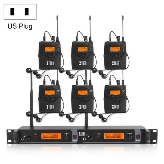 IEM1200 Wireless Transmitter 6 Bodypack Stage Singer In-Ear Monitor System(US Plug) - Consumer Electronics by buy2fix | Online Shopping UK | buy2fix