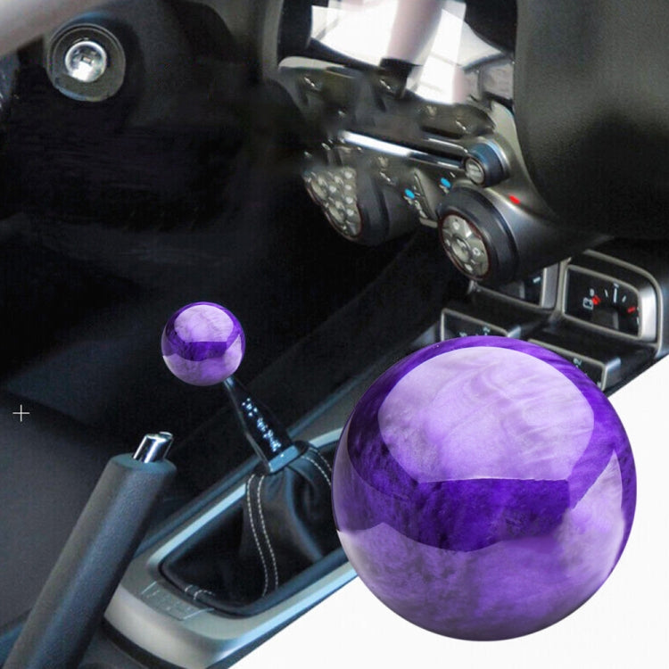 Car Modified Marble Star Gear Head Shifter Cover with Adapter (Purple) - In Car by buy2fix | Online Shopping UK | buy2fix