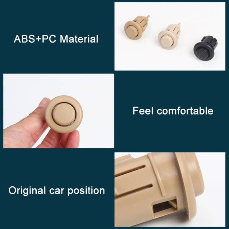 For BMW E90 / F18 Left Driving Car Rear Seat Headrest Switch Button 52207251369-1(Beige) - Car Switches by buy2fix | Online Shopping UK | buy2fix