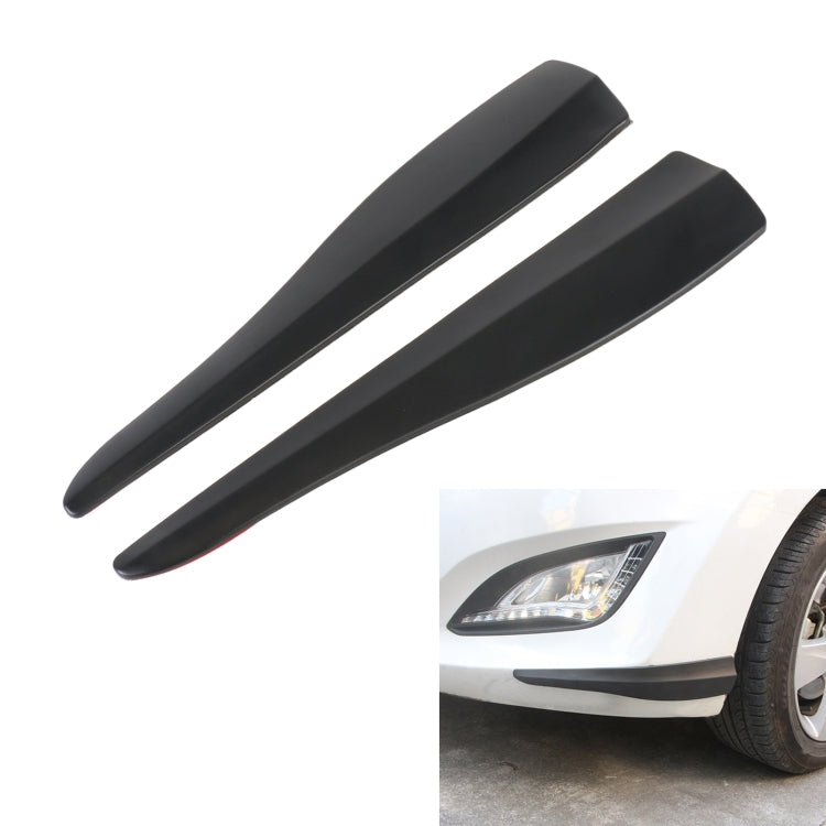 1 Pair Car Solid Color Silicone Bumper Strip, Style: Short (Black) - Anti Collision Sticker by buy2fix | Online Shopping UK | buy2fix