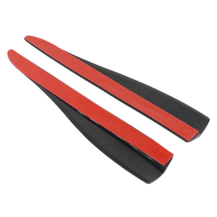 1 Pair Car Solid Color Silicone Bumper Strip, Style: Long (Black) - Anti Collision Sticker by buy2fix | Online Shopping UK | buy2fix