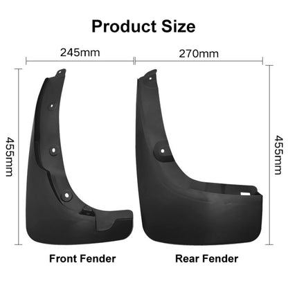 For Toyota RAV4 Wheel Eyebrow 2000-2005 4pcs/Set Car Auto Soft Plastic Splash Flaps Fender Guard - Mudguards by buy2fix | Online Shopping UK | buy2fix