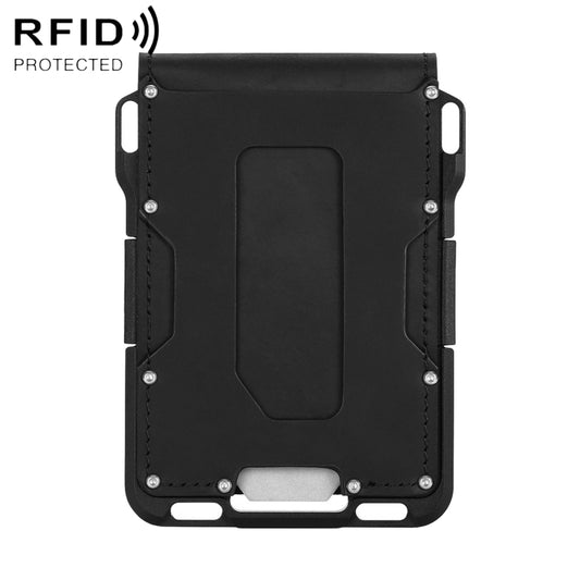 Outdoor Multi-function RFID Aluminum Alloy Tool Card Holder(Black) - Antimagnetic RFID Package by buy2fix | Online Shopping UK | buy2fix