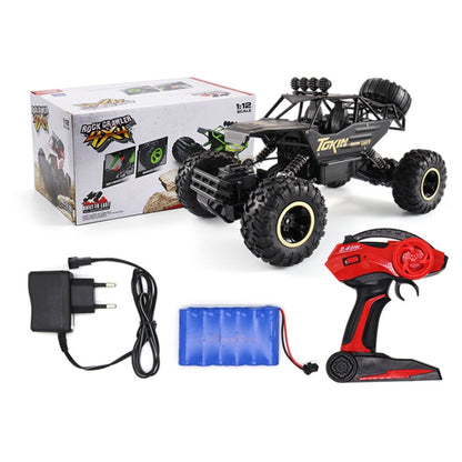 HD6026 1:12 Large Alloy Climbing Car Mountain Bigfoot Cross-country Four-wheel Drive Remote Control Car Toy, Size: 37cm(Gold) - RC Cars by buy2fix | Online Shopping UK | buy2fix