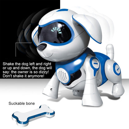 USB Charging Smart Touch Sensing Machine Dog Children Electric Toys, Supports Walking & Gnawing Bones & Lights & Music(Blue) - Music Toys by buy2fix | Online Shopping UK | buy2fix