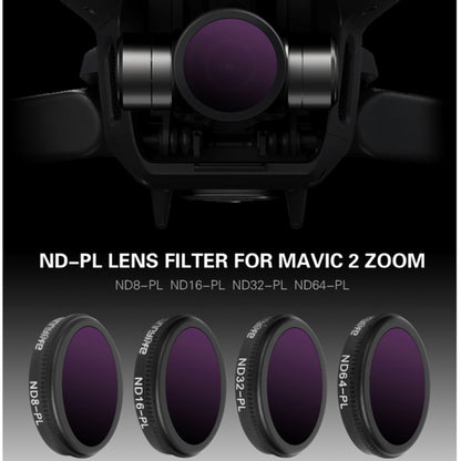 Sunnylife M2Z-FI288 ND8-PL + ND16-PL + ND32-PL + ND64-PL ND-PL Lens Filter for DJI Mavic 2 Zoom - DJI & GoPro Accessories by Sunnylife | Online Shopping UK | buy2fix