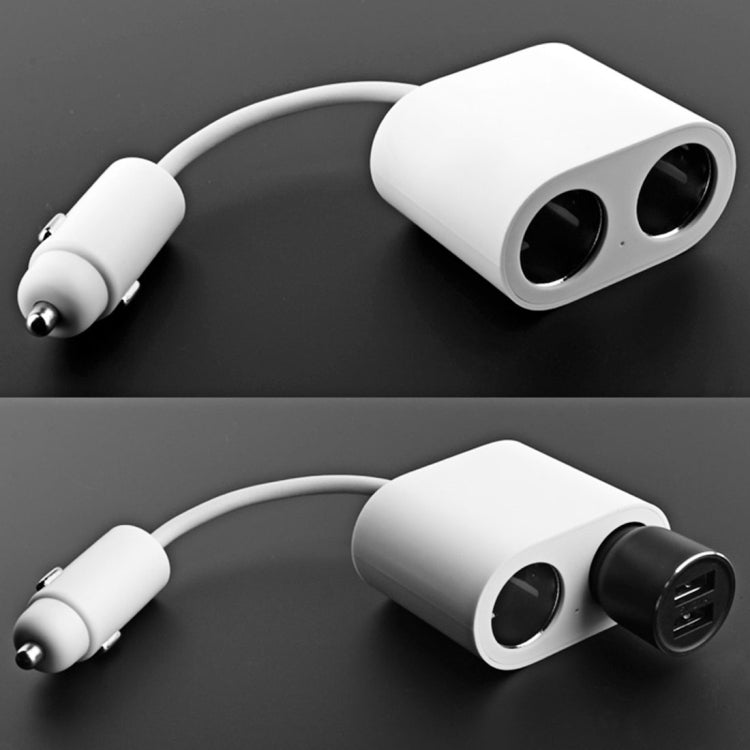 Original Xiaomi ROIDMI 2 in 1 120W 10A Car Cigarette Lighter + Dual USB Port Quick Charge Car Charger(White) - In Car by Xiaomi | Online Shopping UK | buy2fix