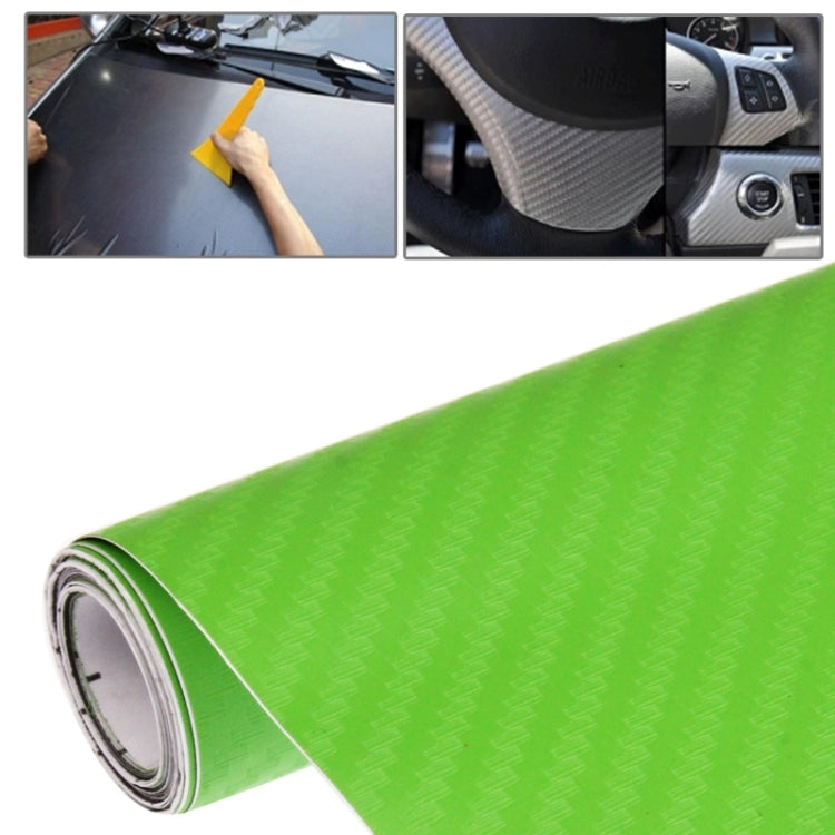 Car Decorative 3D Carbon Fiber PVC Sticker, Size: 152cm x 50cm(Green) - Auto Film by buy2fix | Online Shopping UK | buy2fix