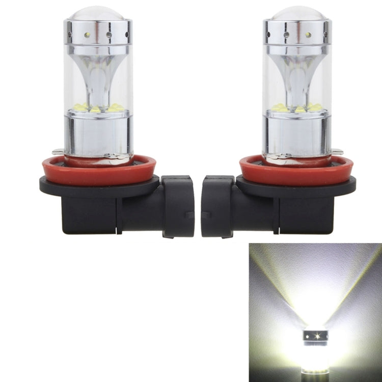 2 PCS H8/H11 60W 1200 LM 6000K Car Fog Lights with 12 CREE XB-D LED Lamps, DC 12V (White Light) - Fog / Driving Lights by buy2fix | Online Shopping UK | buy2fix