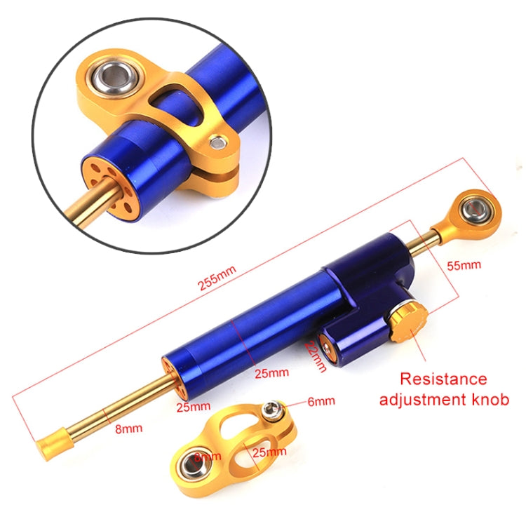 Motorcycle Handlebar Universal Shock Absorber Direction Damper Steering Stabilizer Damper Accessories(Blue) - In Car by buy2fix | Online Shopping UK | buy2fix