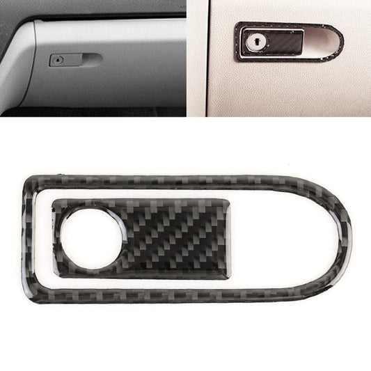 2 PCS Car Passenger Seat Storage Box Handle Carbon Fiber Decorative Sticker for Mercedes-Benz W204 - Car Interior Mouldings by buy2fix | Online Shopping UK | buy2fix