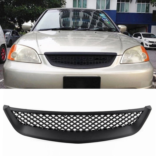 Car Front Racing Front Grille Grid ABS Insect Net for Honda Civic 2001-2003 - In Car by buy2fix | Online Shopping UK | buy2fix