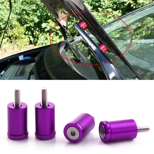 4 PCS Car Modified Isolation Column Engine Cover Blocked Up Screw Engine Turbine Ventilation Gasket Screw Washer (Purple) - In Car by buy2fix | Online Shopping UK | buy2fix