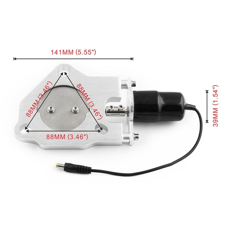 Universal Car 2.5 inch Stainless Steel Racing Electric Exhaust Cutout Valves Control Motor Kit - In Car by buy2fix | Online Shopping UK | buy2fix