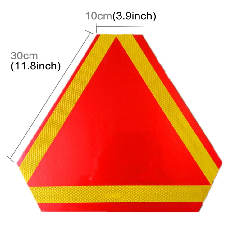 2 PCS Rear Truck Trailer Triangle Reflector Safty Warning Aluminum Board, Thickness: 1mm - Reflective Material by buy2fix | Online Shopping UK | buy2fix