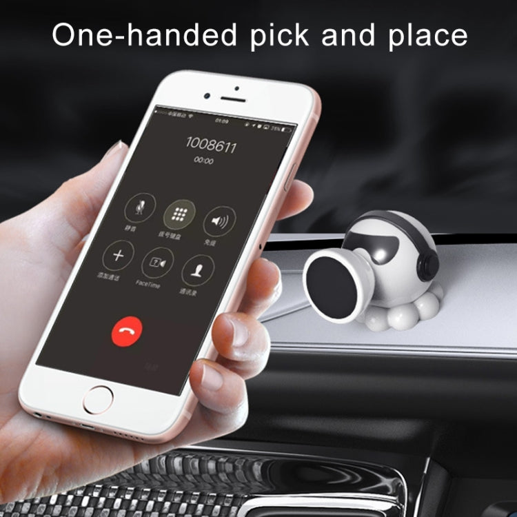 Car Octopus Shape Magnetic Mobile Phone Holder (White) - Car Holders by buy2fix | Online Shopping UK | buy2fix