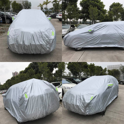 PVC Anti-Dust Sunproof SUV Car Cover with Warning Strips, Fits Cars up to 4.8m(187 inch) in Length - PE Material by buy2fix | Online Shopping UK | buy2fix