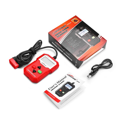 KONNWEI KW590 Mini OBDII Car Auto Diagnostic Scan Tools Auto Scan Adapter Scan Tool (Can Only Detect 12V Gasoline Car)(Red) - Code Readers & Scan Tools by KONNWEI | Online Shopping UK | buy2fix