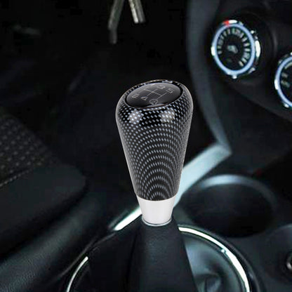 Universal Vehicle Modified Resin Shifter Manual 6-Speed Gear Shift Knob, Size: 8.2*5.5cm (Black White) - Shift Knob by buy2fix | Online Shopping UK | buy2fix