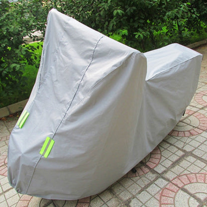 Outdoor Universal Anti-Dust Sunproof Waterproof Motorcycle Aluminum Film Flocking Cover with Warning Strips, Fits Bike up to 2.3m(90 Inches) In Length, Size: 232x100x125cm - Raincoat by buy2fix | Online Shopping UK | buy2fix