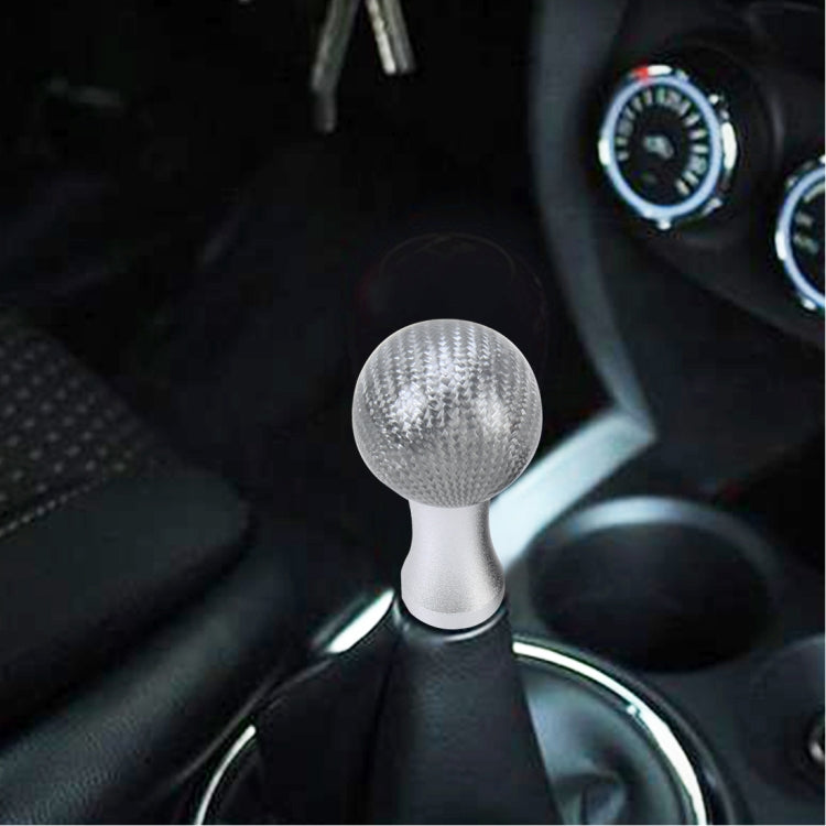 Universal Car Gear Shift Knob Modified Car Gear Shift Knob Auto Transmission Shift Lever Knob Carbon Lead Gear Knobs  with Three Rubber Covers - Shift Knob by buy2fix | Online Shopping UK | buy2fix