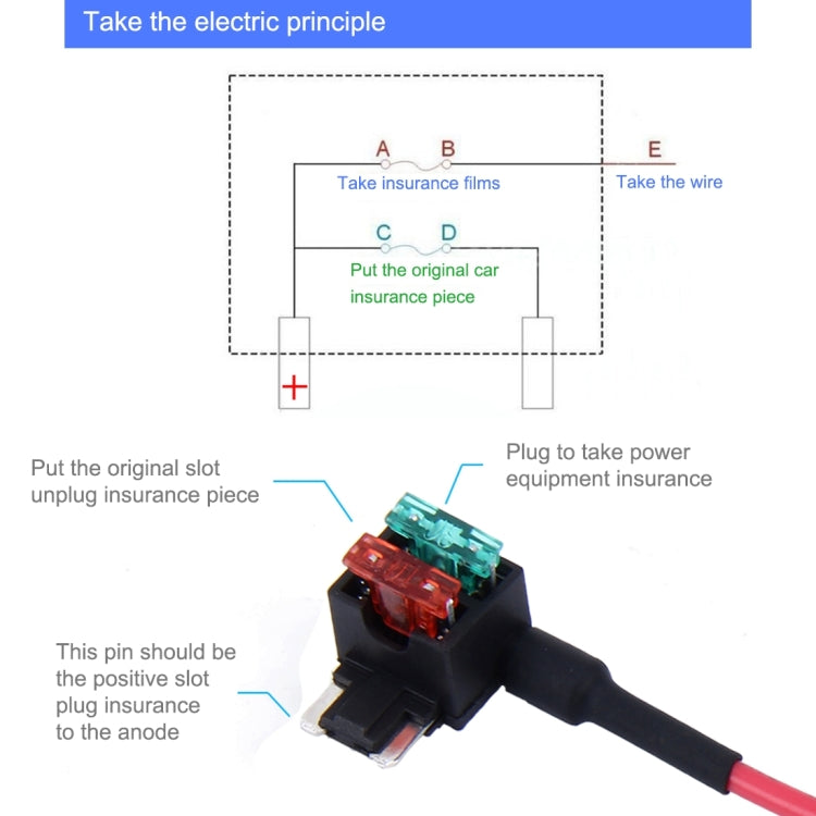 Car 12V Add-A-Circuit TAP Adapter ATM APM Blade Auto Fuse Holder(MINI Size) - In Car by buy2fix | Online Shopping UK | buy2fix