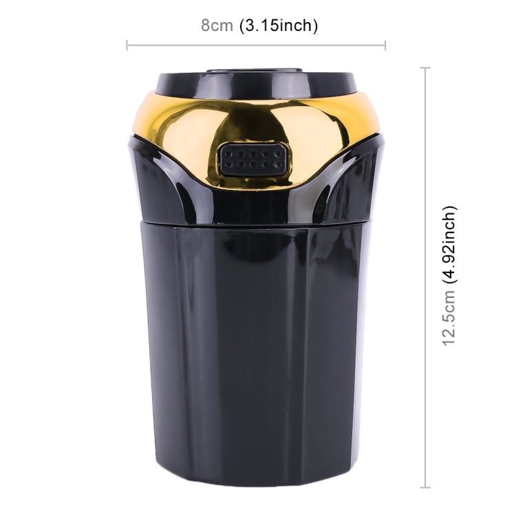 2 in 1 Universal Car Detachable Electronic Cigarette Lighter + Trash Rubbish Bin Ashtray(Gold) - Ashtrays by buy2fix | Online Shopping UK | buy2fix