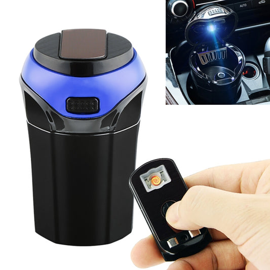 2 in 1 Universal Car Detachable Electronic Cigarette Lighter + Trash Rubbish Bin Ashtray(Blue) - Ashtrays by buy2fix | Online Shopping UK | buy2fix