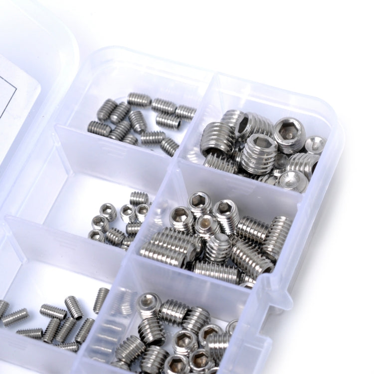 200 PCS Car 304 Stainless Steel Concave Head Hexagon Socket Screws Assortment Kit - In Car by buy2fix | Online Shopping UK | buy2fix