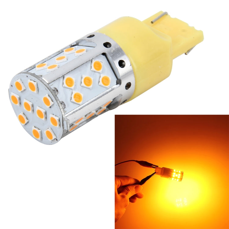 7440 DC 12V 18W Car Auto Turn Light  Backup Light with 35LEDs SMD-3030 Lamps (Yellow Light) - Arrow Turn Lights by buy2fix | Online Shopping UK | buy2fix