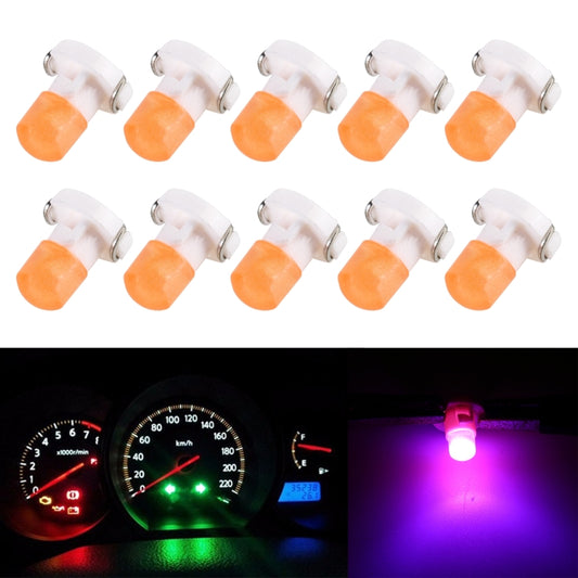 10 PCS 2W T3 Wedge Instrument Panel LED Light Dashboard Gauge Cluster Indicator Lamp Bulb(Pink Light) - In Car by buy2fix | Online Shopping UK | buy2fix