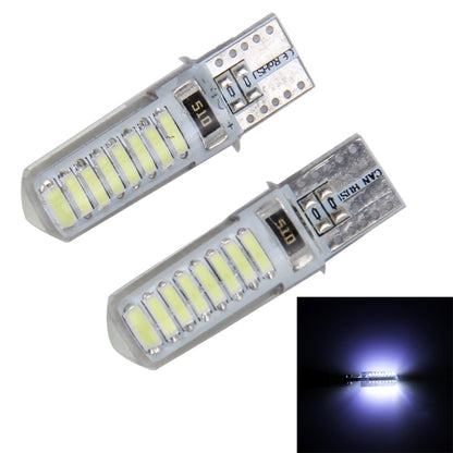 2PCS T10 3W 16 SMD-4014 LEDs Car Clearance Lights Lamp, DC 12V(White Light) - Clearance Lights by buy2fix | Online Shopping UK | buy2fix