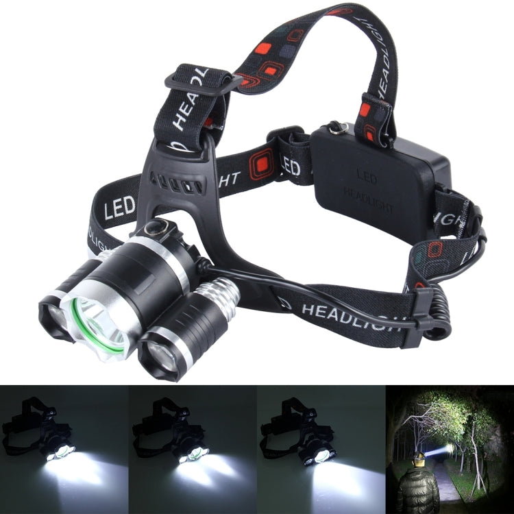 LED Headlamp High Power Bright Headlight , 3 CREE T6 with Charger, NO Including Batteries - Headlamp by buy2fix | Online Shopping UK | buy2fix