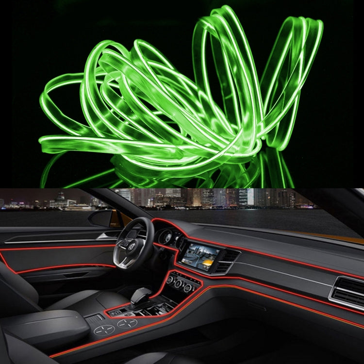 4m Cold Light Flexible LED Strip Light For Car Decoration(Fluorescent Green Light) - Atmosphere lights by buy2fix | Online Shopping UK | buy2fix