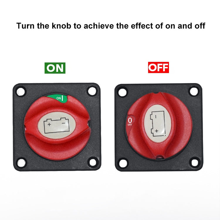 Car Auto RV Marine Boat Battery Selector Isolator Disconnect Rotary Switch Cut - In Car by buy2fix | Online Shopping UK | buy2fix