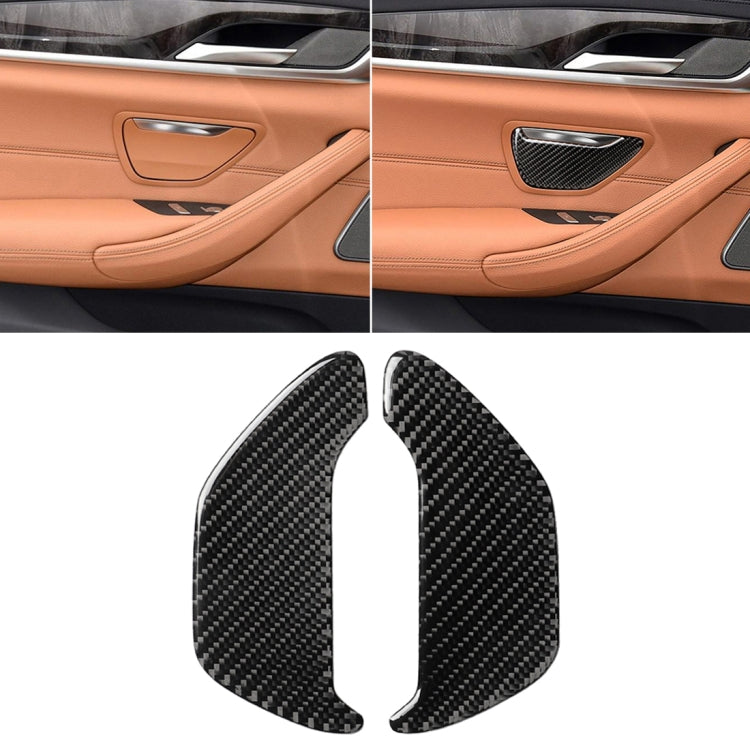 2 PCS Car Carbon Fiber Ashtray Panel Decorative Sticker for BMW 5 Series G38 528Li / 530Li / 540Li 2018 - Car Interior Mouldings by buy2fix | Online Shopping UK | buy2fix