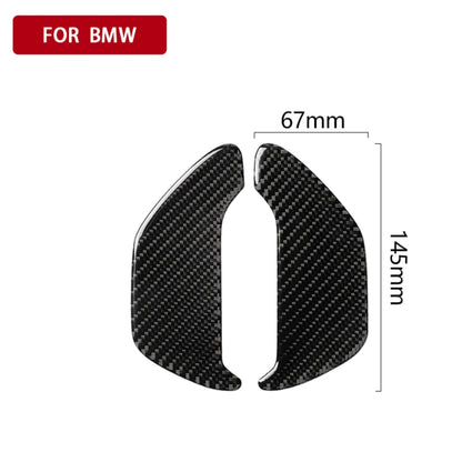 2 PCS Car Carbon Fiber Ashtray Panel Decorative Sticker for BMW 5 Series G38 528Li / 530Li / 540Li 2018 - Car Interior Mouldings by buy2fix | Online Shopping UK | buy2fix