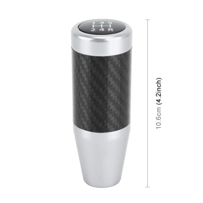 Universal Car Carbon Fiber Pattern Gear Head Gear Shift Knob (Silver) -  by buy2fix | Online Shopping UK | buy2fix