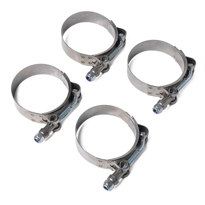 4 PCS Stainless Steel T-Bolt Hose Clamps Pipe Clip Fuel Line Clip, Size: 108-116mm - In Car by buy2fix | Online Shopping UK | buy2fix