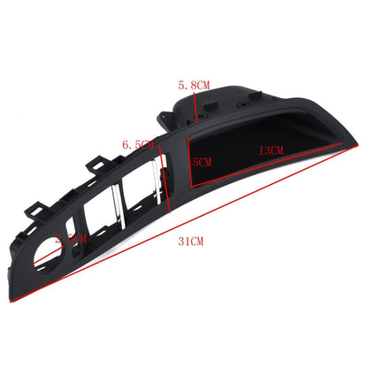 Door Left Front Handle Window Switch Panel 51417225875 for BMW 5 Series(Black) - In Car by buy2fix | Online Shopping UK | buy2fix