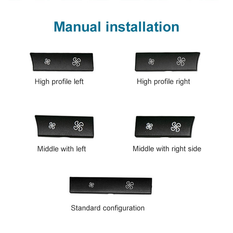 Car Wind Power Switch Air Conditioning Air Volume Button for BMW 5 Series 2011-2017 / 7 Series 2009-2015, Right Middle Configuration - In Car by buy2fix | Online Shopping UK | buy2fix