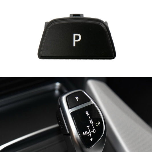 Car Gear Lever Auto Parking Button Letter P Cap for BMW X5 X6 2013-, Left Driving (Black) - In Car by buy2fix | Online Shopping UK | buy2fix