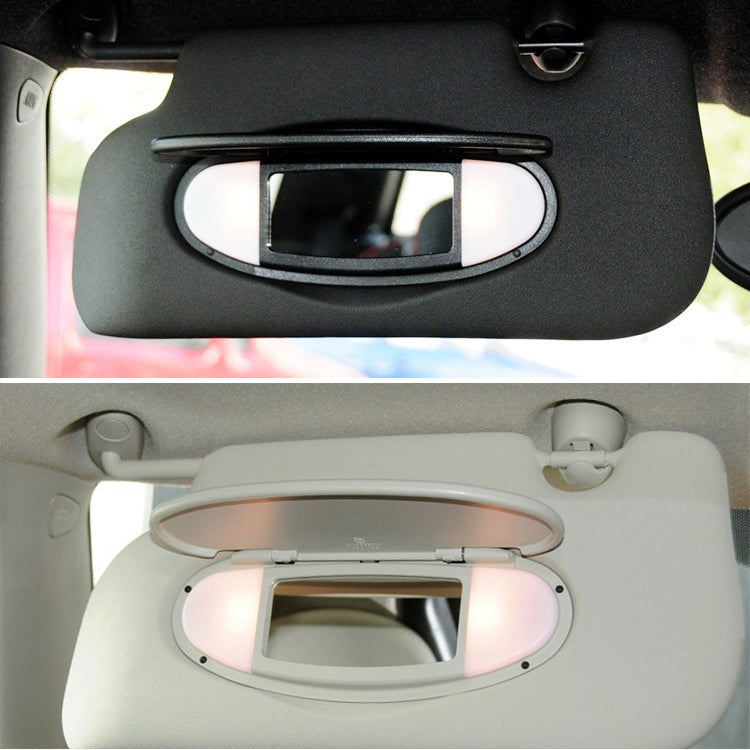 Car Sunshade Makeup Mirror Sun Visor for BMW mini R50R56, Left Driving (Beige) - In Car by buy2fix | Online Shopping UK | buy2fix