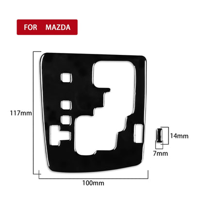 For Mazda 3 Axela 2010-2013 2 in 1 Car Gear Panel Decorative Sticker, Left Drive - In Car by buy2fix | Online Shopping UK | buy2fix