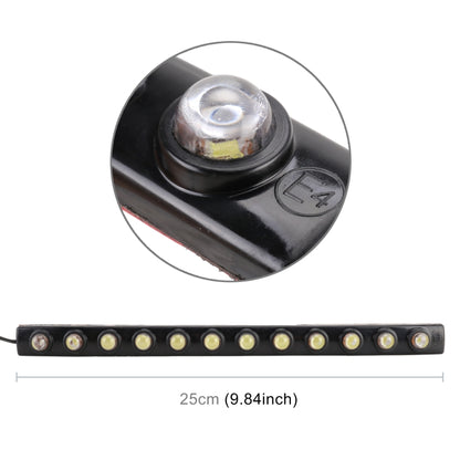 12LEDs SMD-5050 DC12V / 2.6W / 5500K / 131LM Car Daytime Running Light - In Car by buy2fix | Online Shopping UK | buy2fix